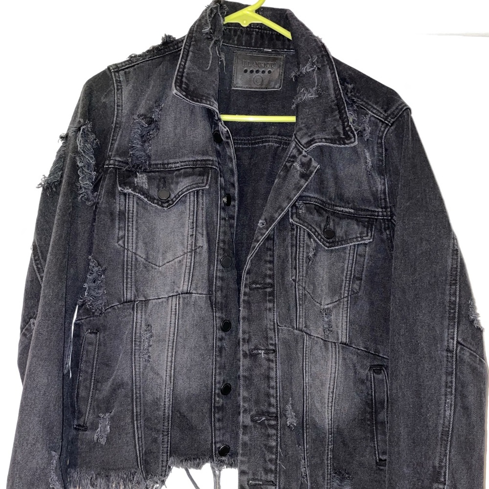 Black jean jacket